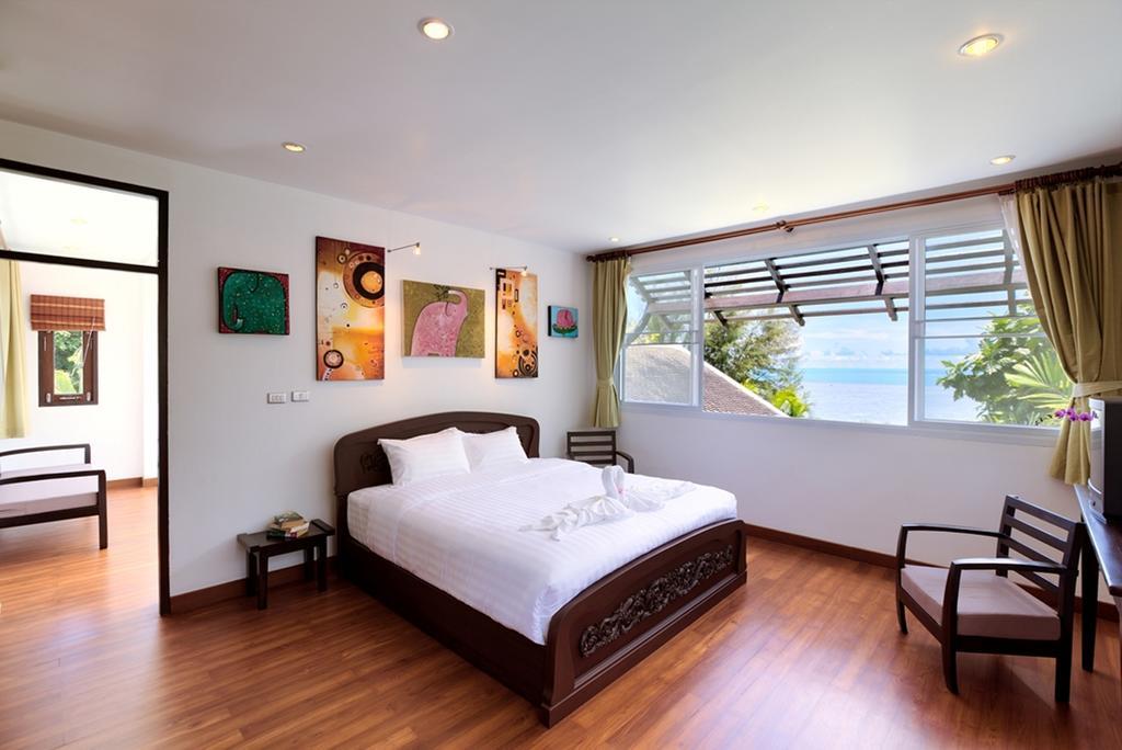 Emerald Sands - Beach Front 4 Bed Pool Villa Ko Samui Værelse billede