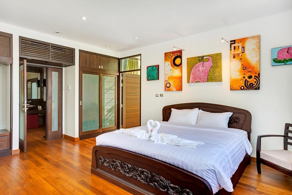 Emerald Sands - Beach Front 4 Bed Pool Villa Ko Samui Værelse billede