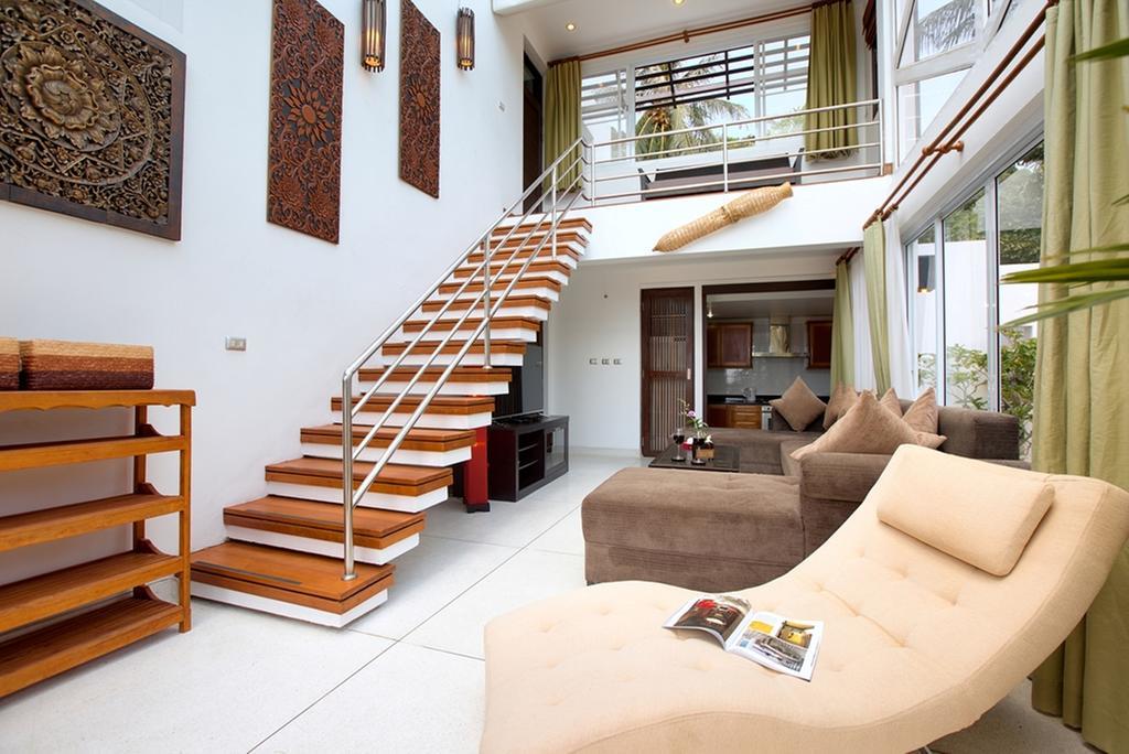 Emerald Sands - Beach Front 4 Bed Pool Villa Ko Samui Værelse billede