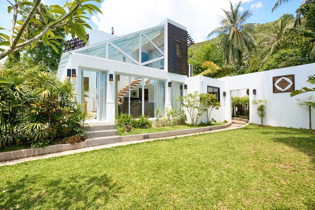 Emerald Sands - Beach Front 4 Bed Pool Villa Ko Samui Værelse billede
