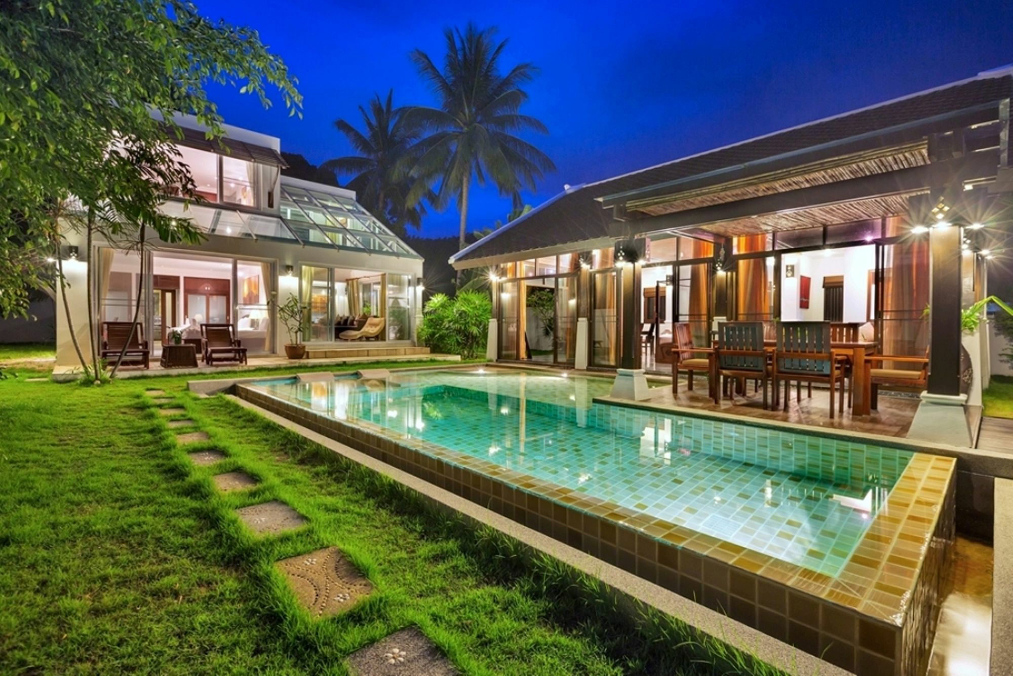 Emerald Sands - Beach Front 4 Bed Pool Villa Ko Samui Eksteriør billede