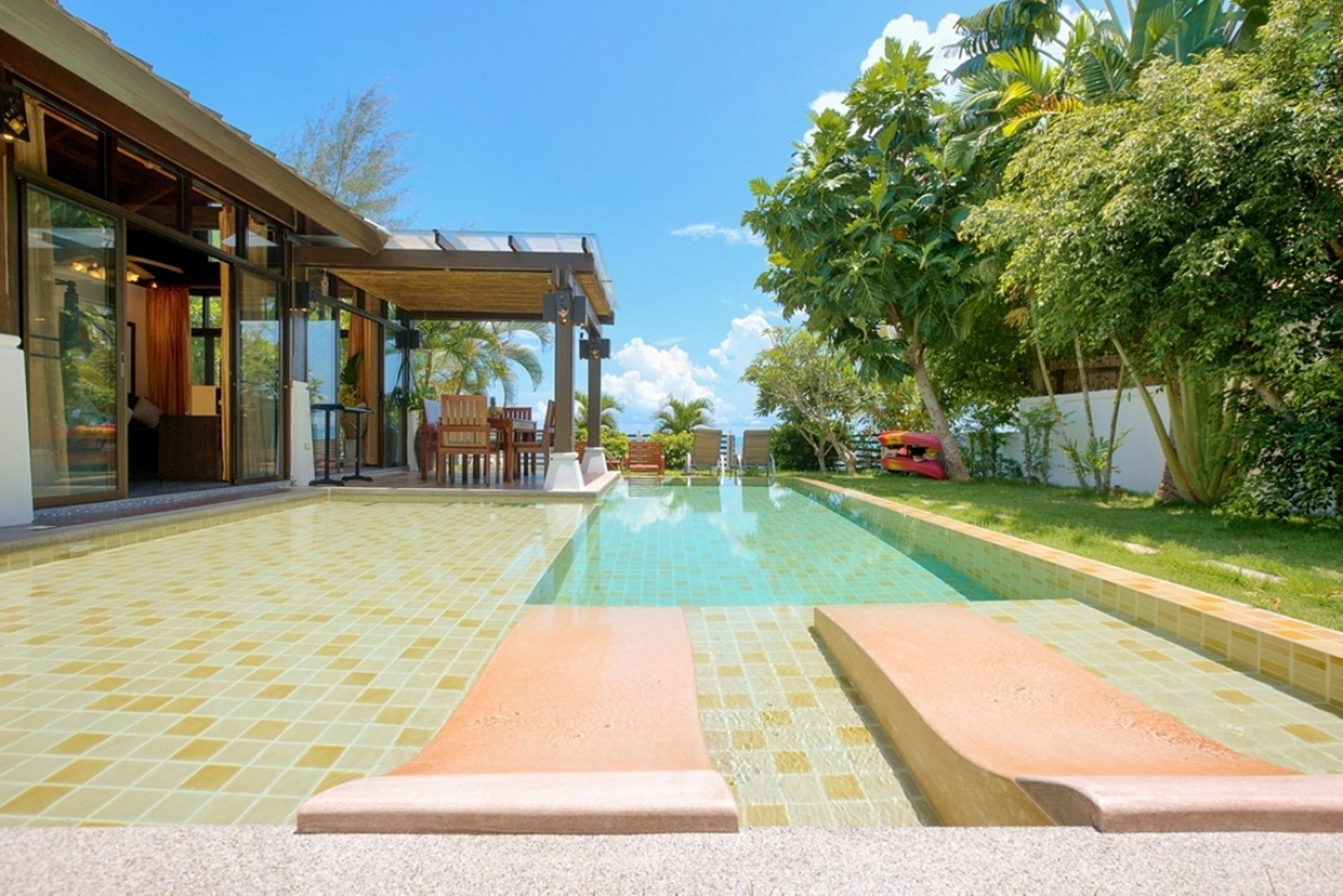 Emerald Sands - Beach Front 4 Bed Pool Villa Ko Samui Eksteriør billede